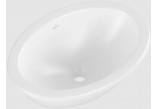 Umywalka podblatowa - Villeroy & Boch/Loop & Friends, 485 x 325 x 215 mm, Stone White CeramicPlus, z przelewem