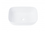 Wolnostojąca umywalka nablatowa Corsan prostokątna biała 50 x 39,5 x 14 cm