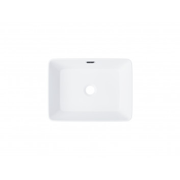 Wolnostojąca umywalka nablatowa Corsan prostokątna biała 40 x 30 x 16 cm