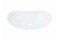 Wolnostojąca umywalka nablatowa Corsan owalna biała 62,5 x 35 x 16,5 cm