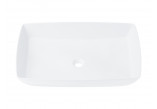 Wolnostojąca umywalka nablatowa Corsan prostokątna biała 58 x 38 x 15 cm