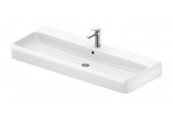 Umywalka meblowa 120x47cm, Duravit Qatego - Biały błyszczący 