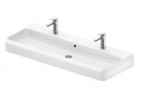 Umywalka meblowa 120x47cm, Duravit Qatego - Biały błyszczący