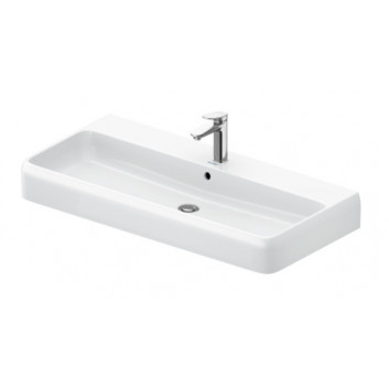 Umywalka szlifowana 100x47cm, Duravit Qatego - Biały błyszczący (HyG) 