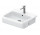 Umywalka półblatowa, 55x47cm, Duravit Qatego - Biały błyszczący 