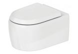 Miska toaletowa wisząca, 38,5x57cm, Duravit Qatego Rimless® - Biały błyszczący (HyG) 