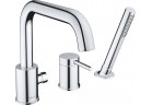 3-otworowa bateria wannowa, Duravit Circle - Chrom błyszczący