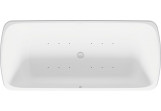 Wanna z hydromasażem 180x80cm, Duravit Qatego, Air-System - Biały Mat