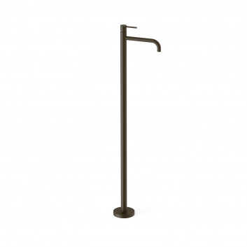 Bateria jednouchwytowa umywalkowa z przyłączem w podłodze, TRES STUDY - Czarny brąz