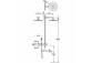Zestaw baterii termostatycznej podtynkowej 2-drożnej B-system prysznicowej, TRES STUDY - 24-K Złoto Matowe