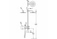 Zestaw baterii termostatycznej podtynkowej 2-drożnej Therm-box prysznicowej, TRES STUDY - Stal