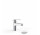 Bateria jednouchwytowa umywalkowa z zaworem spustowym Click-Clack, TRES BASE - Chrom