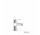 Bateria jednouchwytowa umywalkowa z systemem Tres-Duo i zaworem spustowym Click-Clack, TRES BASE - Chrom