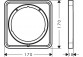 Rozeta przedłużająca 5 mm, Hansgrohe ShowerSelect Comfort Q - Czarny Chrom Szczotkowany