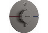 Bateria termostatyczna, podtynkowa do 1 odbiornika, Hansgrohe ShowerSelect Comfort S - Czarny Chrom Szczotkowany