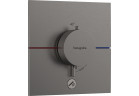 Bateria termostatyczna, podtynkowa do 1 odbiornika z dodatkowym wyjściem, Hansgrohe ShowerSelect Comfort E - Czarny Chrom Szczotkowany