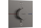 Bateria termostatyczna, podtynkowa do 2 odbiorników ze zintegrowanym systemem zabezpieczającym zgodnie z EN 1717, Hansgrohe ShowerSelect Comfort E - Czarny Chrom Szczotkowany