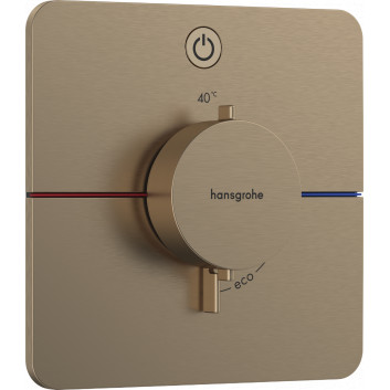 Bateria termostatyczna, podtynkowa do 1 odbiornika, Hansgrohe ShowerSelect Comfort Q - Brąz Szczotkowany