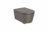 Miska WC wisząca Roca Inspira Rimless Compacto 37x48 cm, onyks