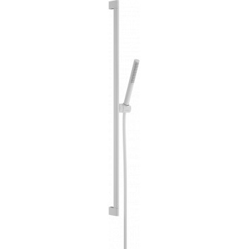 Zestaw prysznicowy 100 1jet EcoSmart z drążkiem 90 cm, Hansgrohe Pulsify S - Biały Matowy