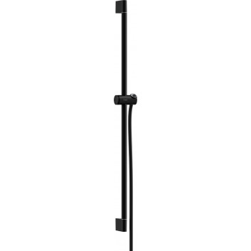 Drążek prysznicowy Pulsify S 90 cm z suwakiem i wężem, Hansgrohe Unica - Czarny Matowy