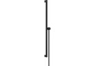 Drążek prysznicowy E Puro 90 cm z suwakiem EasySlide i wężem przysznicowym Isiflex 160cm, Hansgrohe Unica - Czarny Matowy