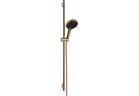 Zestaw prysznicowy 130 3jet z drążkiem S Puro 90 cm PushSlider i tekstylnym wężem prysznicowym Designflex 160 cm, Hansgrohe Rainfinity -  Brąz Szczotkowany