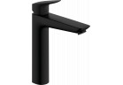 Jednouchwytowa bateria umywalkowa 190 z kompletem odpływowym, Hansgrohe Logis - Czarny Matowy 