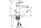 Jednouchwytowa bateria umywalkowa 110 Fine z kompletem odpływowym, Hansgrohe Logis - Czarny Matowy
