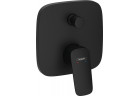 Jednouchwytowa bateria wannowa, podtynkowa, element zewnętrzny, Hansgrohe Logis - Czarny Matowy