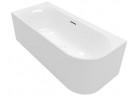 Wanna przyścienna do montażu narożnego po lewej stronie OVAL, 1700 x 750 mm, Villeroy & Boch, Loop & Friends - Weiss Alpin