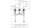 3-otworowa bateria umywalkowa 150 z kompletem odpływowym Push-Open, Hansgrohe Tecturis E - Chrom