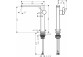 Jednouchwytowa bateria umywalkowa 240 Finie do umywalek nablatowych, CoolStart bez kompletu odpływowego, Hansgrohe Tecturis E - Chrom 