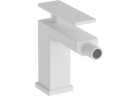 Jednouchwytowa bateria bidetowa z kompletem odpływowym, Hansgrohe Tecturis E - Biały Matowy