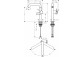 Jednouchwytowa bateria umywalkowa 210 Finie, CoolStart z obrotową wylewką, z kompletem odpływowym Push-Open, Hansgrohe Tecturis S - Chrom  