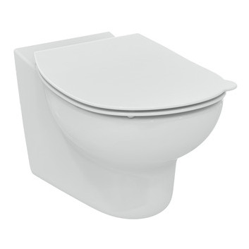Miska WC wisząca, bezkołnierzowa, Ideal Standard CONTOUR 21 - Biały 