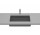 Umywalka podblatowa Square FINECERAMIC®, Roca Inspira - Onyks