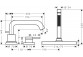 3-otworowa, jednouchwytowa bateria na brzeg wanny z sBox, element zewnętrzny, Hansgrohe Tecturis S - Chrom