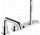 3-otworowa, jednouchwytowa bateria na brzeg wanny z sBox, element zewnętrzny, Hansgrohe Tecturis S - Chrom
