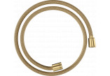 Tekstylny wąż prysznicowy 1,25 m z nakrętką cylindryczną i stożkową, AXOR ShowerSolutions - Złoty Optyczny Szczotkowany