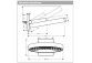 Deszczownica/ Głowica prysznicowa Hansgrohe Raindance Classic AIR Ø 240 mm z przyłączem sufitowym - chrom/złoty optyczny