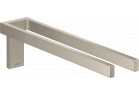 Podwójny wieszak na ręcznik, AXOR Universal Rectangular - Nikiel Szczotkowany