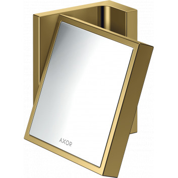 Lustro kosmetyczne, AXOR Universal Rectangular - Złoty Optyczny Polerowany