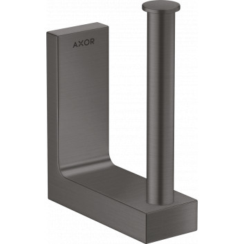 Uchwyt na zapasowy papier toaletowy, AXOR Universal Rectangular - Czarny Chrom Szczotkowany