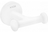 Podwójny haczyk na ręcznik, AXOR Universal Circular - Biały Matowy