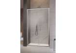 Drzwi prysznicowe do wnęki Radaway Premium Plus DWJ 120, uniwersalne, 1175-1215mm, szkło fabric, profil chrom