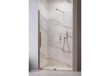 Drzwi przesuwne do wnęki Radaway Furo DWJ, prawe, ze ścianką, 120x200cm, szkło przejrzyste, profil miedź