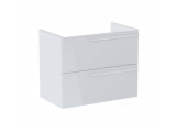 Szafka łazienkowa Roca Ella 78,5 x 44,6 cm, z 2 szufladami - biały połysk