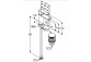 Jednouchwytowa bateria umywalkowa 75, zestaw odpł. KLUDI ZENTA SL - Chrom