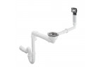 Manualny komplet odpływowy Hansgrohe D16-10, z przelewem do pojedynczej komory granitowej, chrom